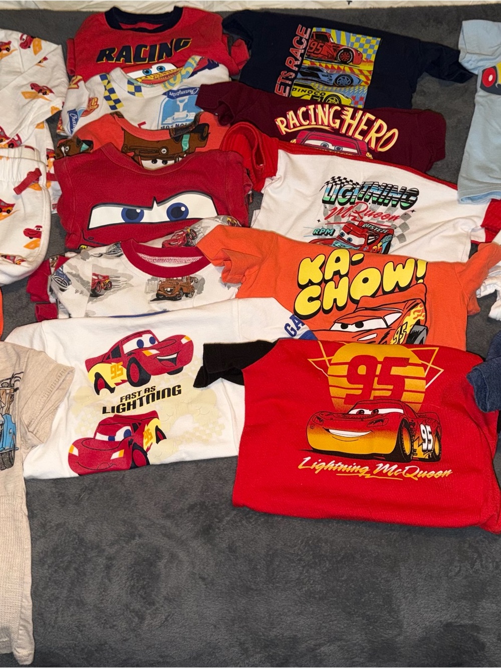 LOT Lightning McQueen Toddler 2T